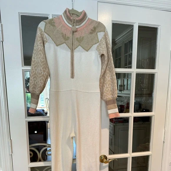 Lali Onesie Love Shack Fancy- like new! Worn once. Sold out on site - Picture 3 of 4